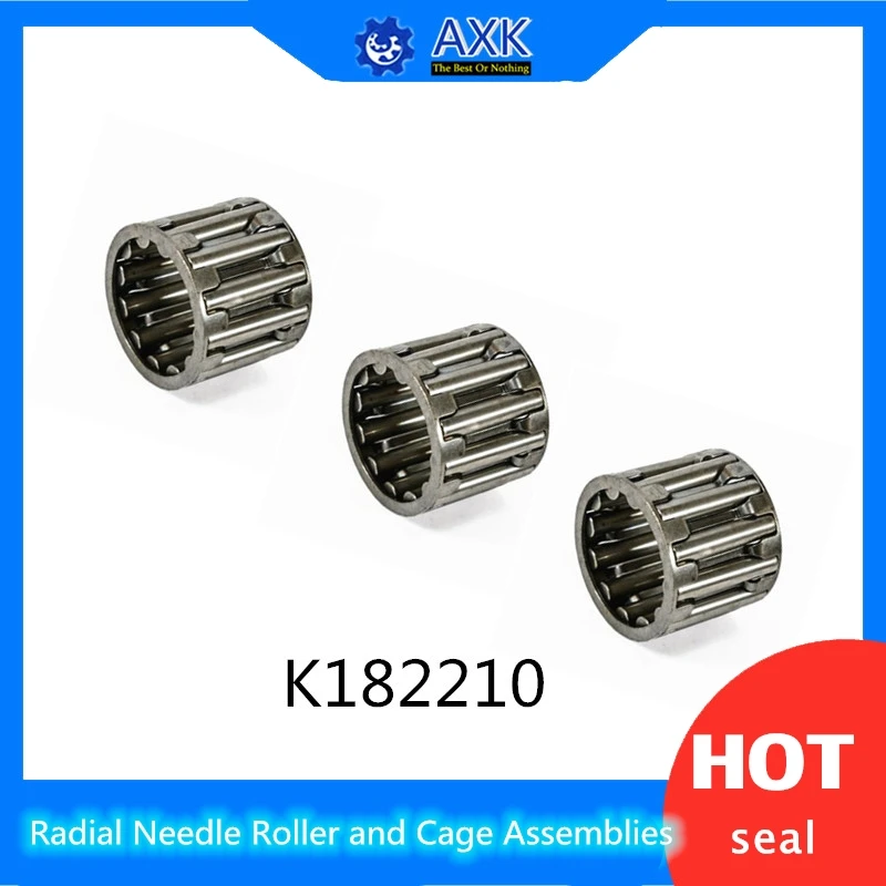 

K182210 Bearing size 18*22*10 mm ( 2 Pcs ) Radial Needle Roller and Cage Assemblies K182210 29241/18 Bearings K18x22x10