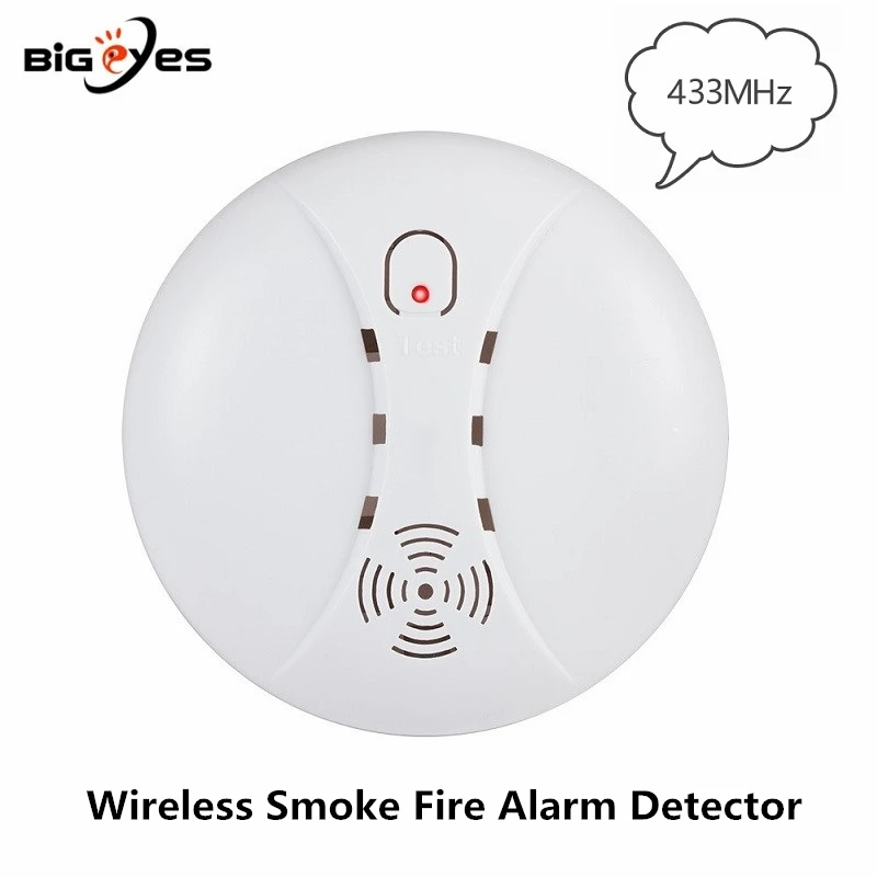 433MHz Wireless Smoke Sensor KEIRUI PGST Wireless Smoke Detector For Security Home Alarm System Baterry Power Fire Alarm Smoke