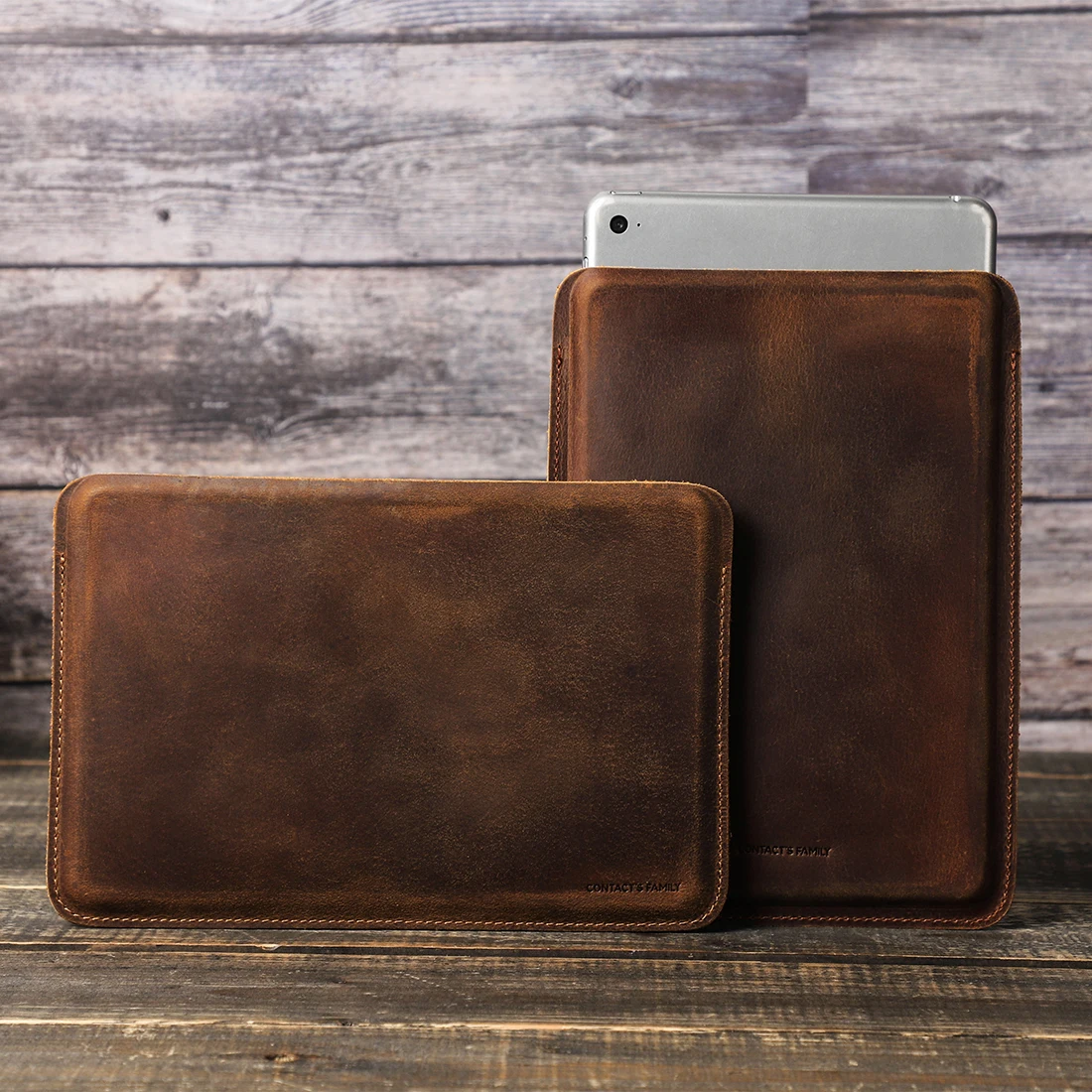 Imagem -02 - Capa de Couro Crazy Horse Ipad Air Ipad Pro 13 11 12 Polegada 10 Gen Ipad Mini Bolsa Capa 5