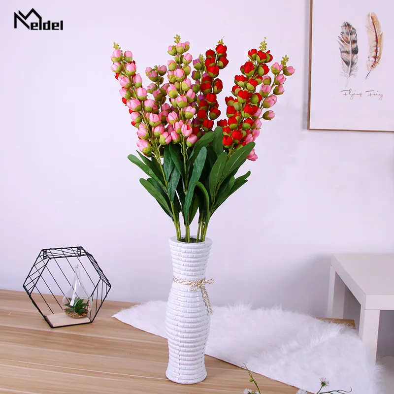 

Babysbreath Plastic Artificial Flowers Red Gypsophila DIY Branch Babies Breath Fake Flowers for Wedding Home Living Room Decor