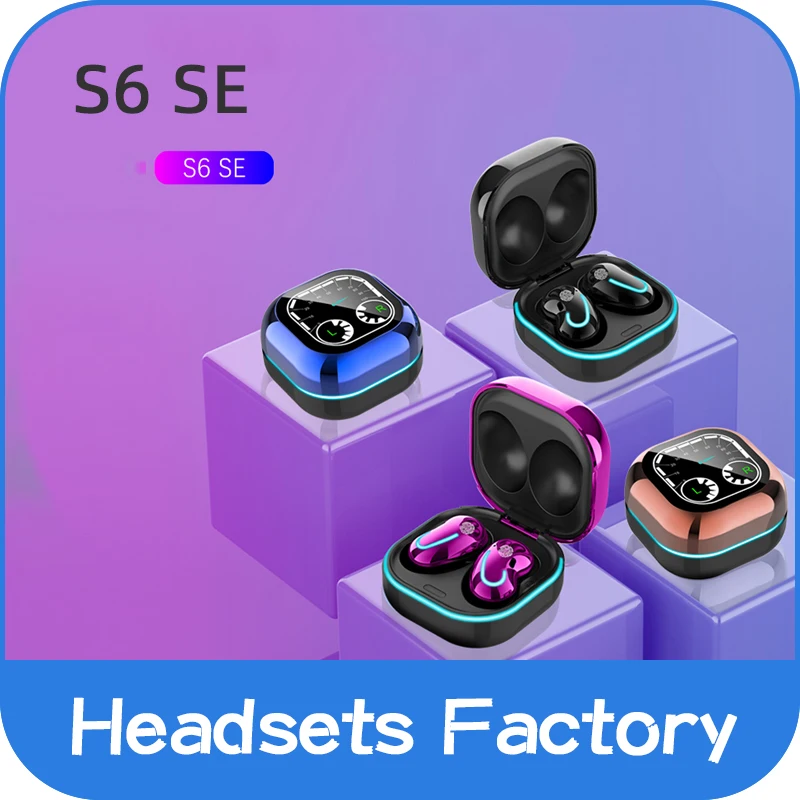 S6 se tws fones de ouvido sem fio bluetooth mini fone controle toque à prova dwaterproof água música estéreo esportes