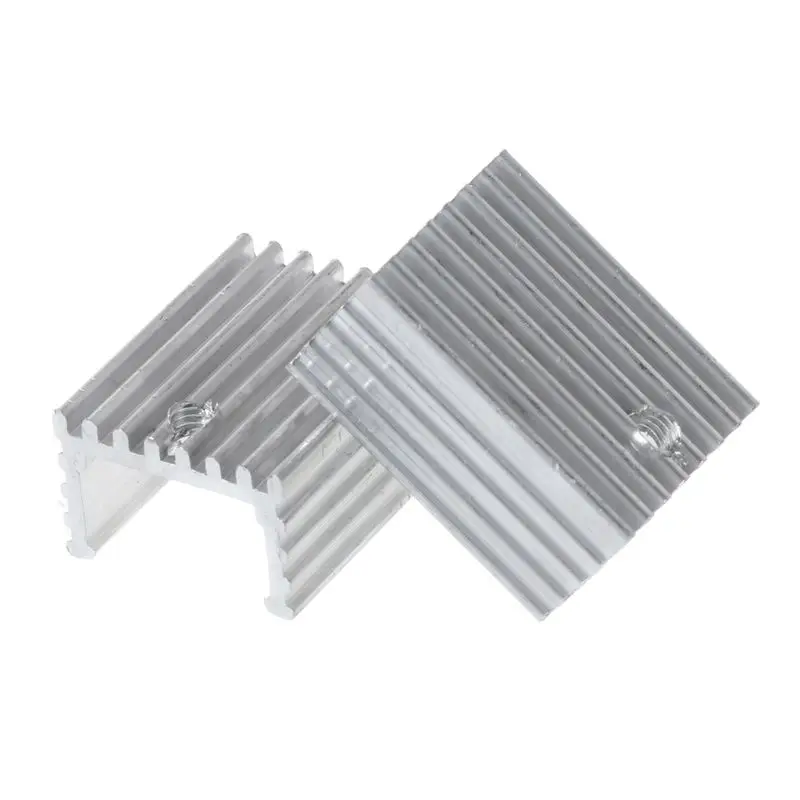 10 Set TO-220 Cooling Radiator Aluminum Heatsink Transistor Heat Sink Cooler Radiator Cooling Silicone Pads for PC Computer