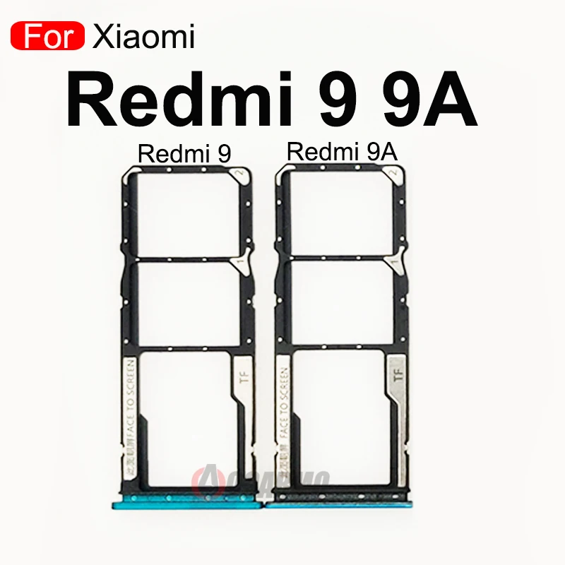 Держатель лотка для Sim-карты для Xiaomi Redmi 9 9A Redmi9 держатель слота для SIM-карты адаптер гнездо запасные части для ремонта