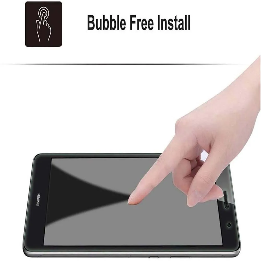 2Pcs Tablet Tempered Glass Screen Protector Cover for Huawei MediaPad T3 8.0 Inch Bubble Free HD Eye Protection Film
