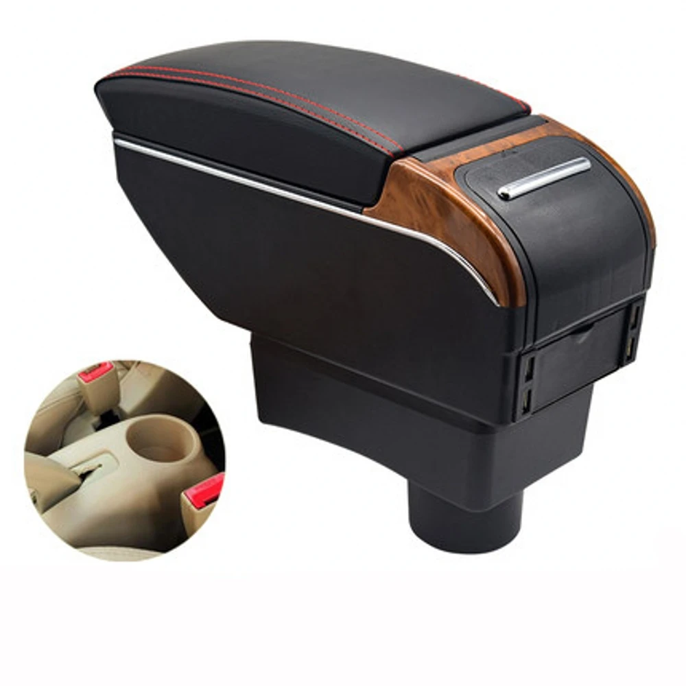 

For Chery A13 Very Celer Armrest box Interior Parts special Retrofit parts Car Armrest box Center Storage box with USB LED light