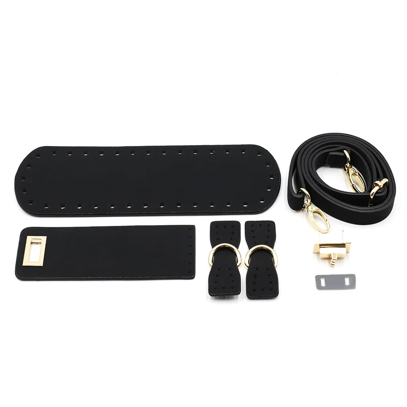1Set Handmade Handbag Bag Set Leather Bag Bottoms With Hardware Package Accessories HandBag Shloulder Straps DIY Women Backpack