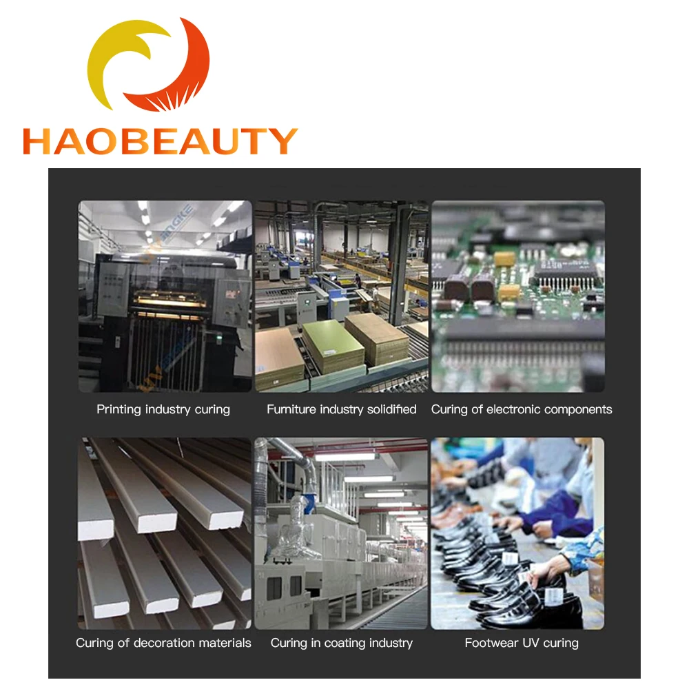 HaoBeauty 1.5kw 2kw 3kw UV Ngang Máy In Đèn Ống Máy In Chuyên Dụng Sử Dụng Cho In Phun Máy In