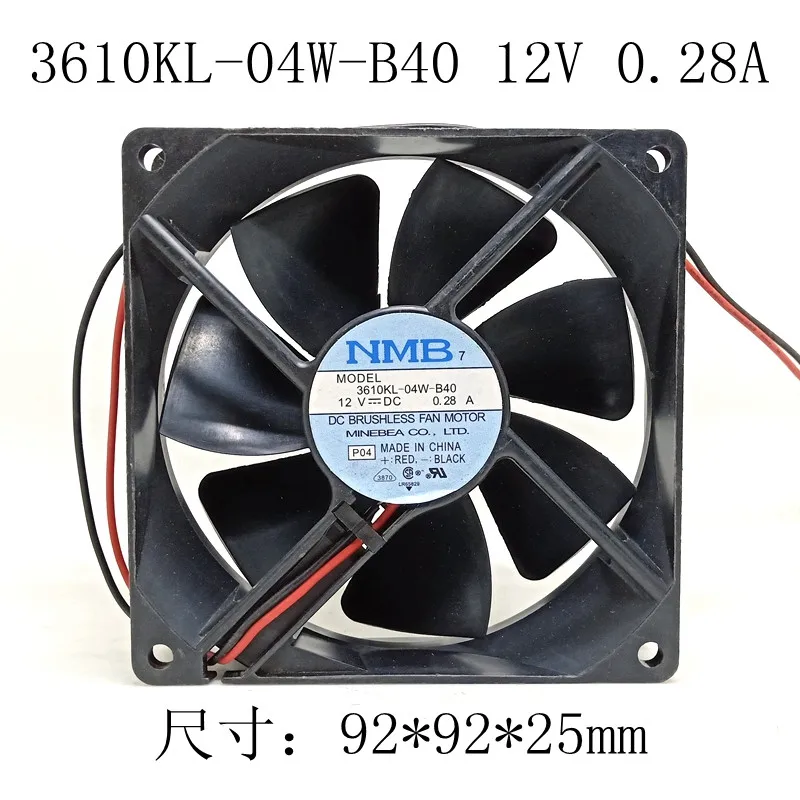 

New original NMB 9cm 12V 3610KL-04W-B40 9025 0.28A 2-wire computer power supply chassis server silent cooling fan