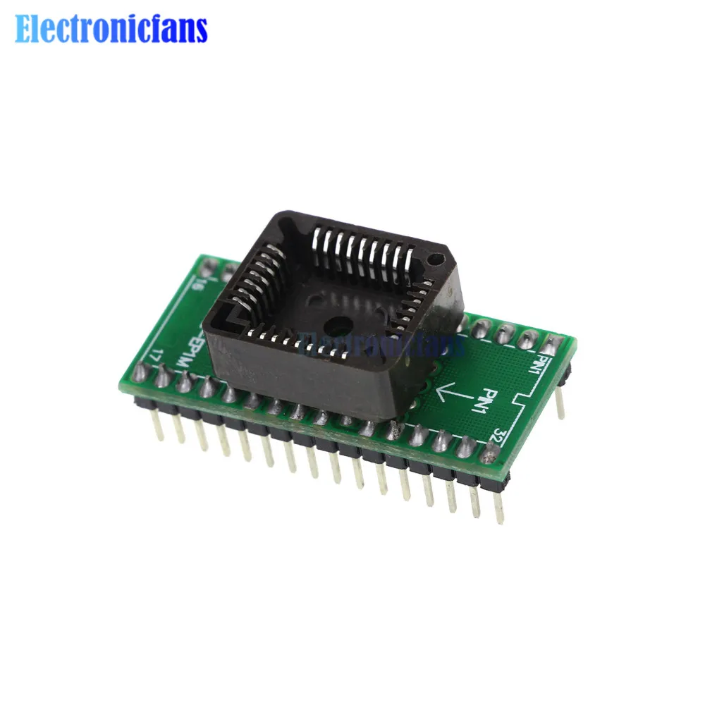 PLCC32 to DIP32 Programmer Adapter IC Socket Converter Plcc32 To Dip32 USB Programmer Chip Socket Module