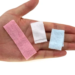 3Pcs 1/12 Dollhouse Miniature Accessories Mini Bathroom Hand Towel Model for Doll House Decoration ob11