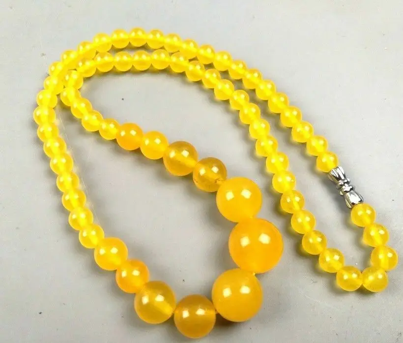 

Handmade Chinese Jade Bead Necklace Woven Rope Traditional Asian Style