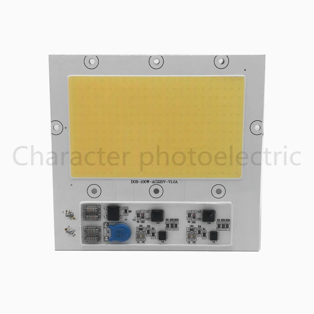 

3 pcs 100W 220V COB LED 3000-3500K Warm white input white lamp light source for integrated LED 100W floodlight working lamp lamp