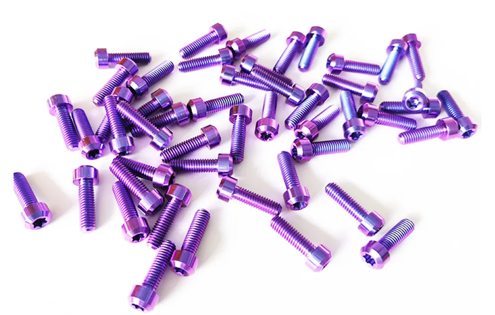 M5/10/15/20/25/30MM M6/10/15/20/25/30/35/40/50/55/60/80/90/100MM  round torx head  Titanium bolts in stock (one lot=10pcs)