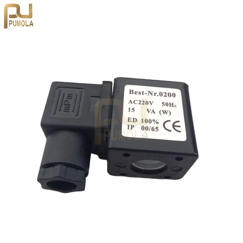 

Best-Nr.0200 Pneumatic Solenoid Valve Coil AC220V AC110V AC380V AC36V AC24V DC24V DC12V DIN43650A Hole 13.2mm Height 41mm