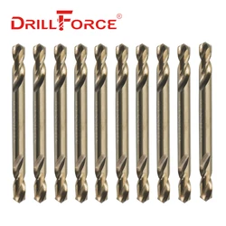 10PCS 3mm-5.5mm M35 Cobalt Double Ends Drill Bits HSS-CO Twist Drill Bit For Stainless Steel (3/3.2/3.5/4/4.2/4.5/5/5.2/5.5mm)