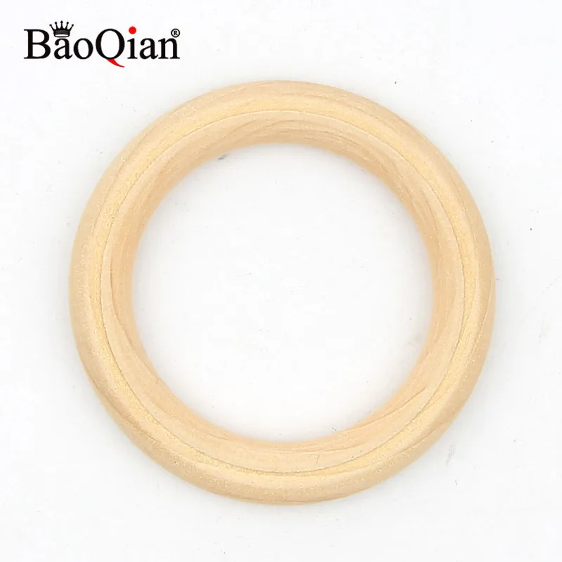 14 Size Natural Wood Circle DIY Crafts For Jewelry Making Teething Wooden Ring Kids Toy Ornaments Accessories