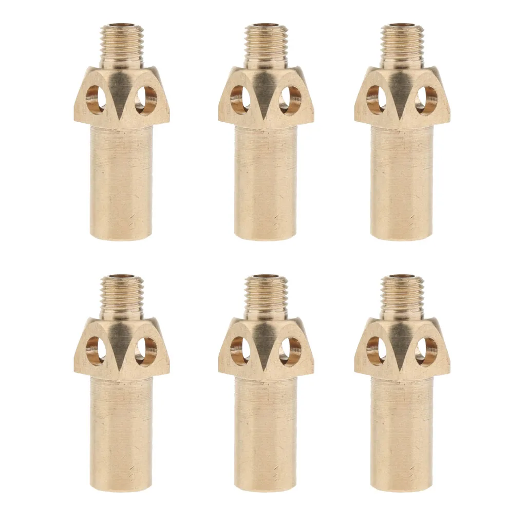 6 Pcs/lot Heavy Duty Brass Propane Gas Jet Burner Nozzle Tips