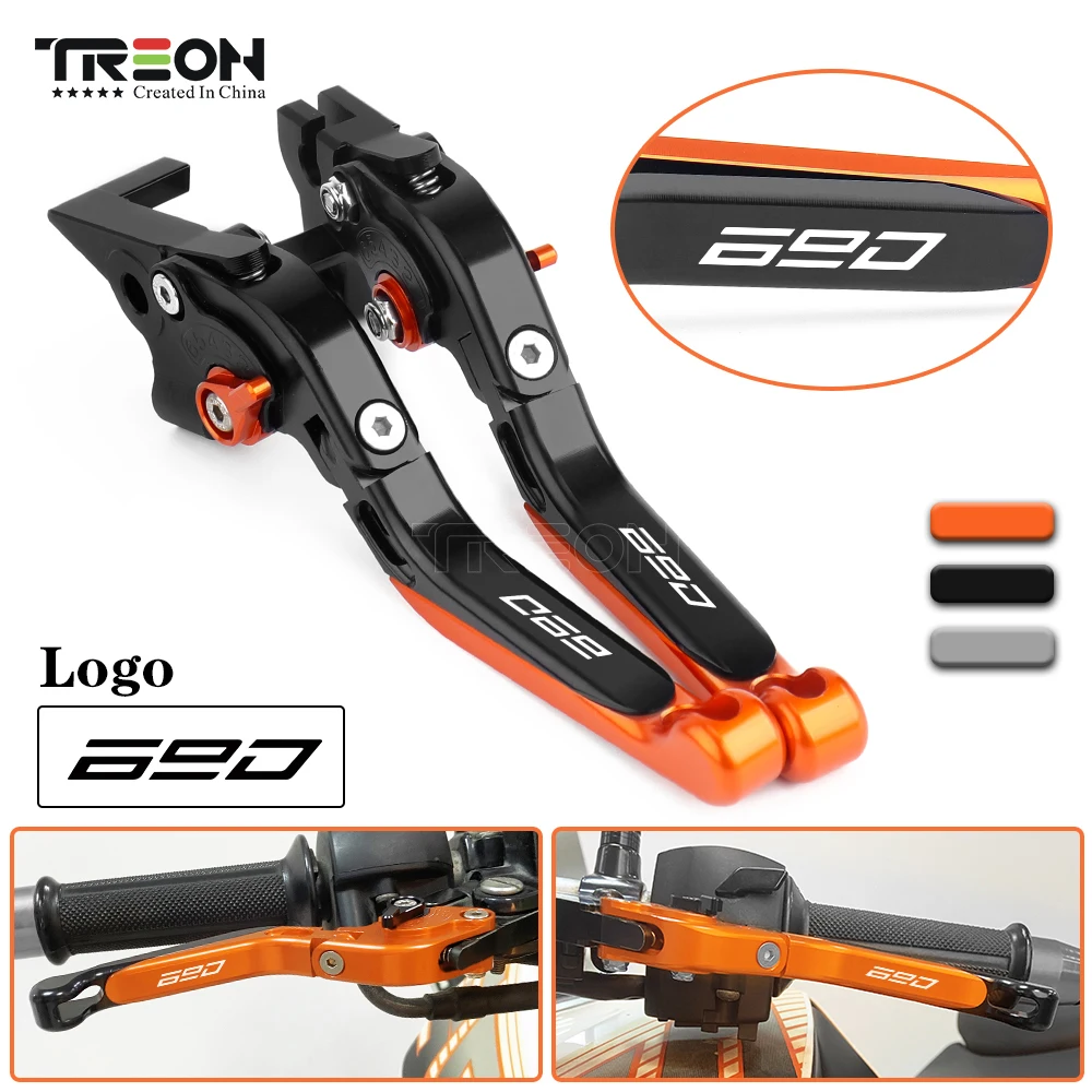 For KTM 690 Duke SMC SMC-R Enduro R 2014 2015 2016 2017 Motorcycles CNC Foldable Brake Clutch Levers Handlebar Adjustable