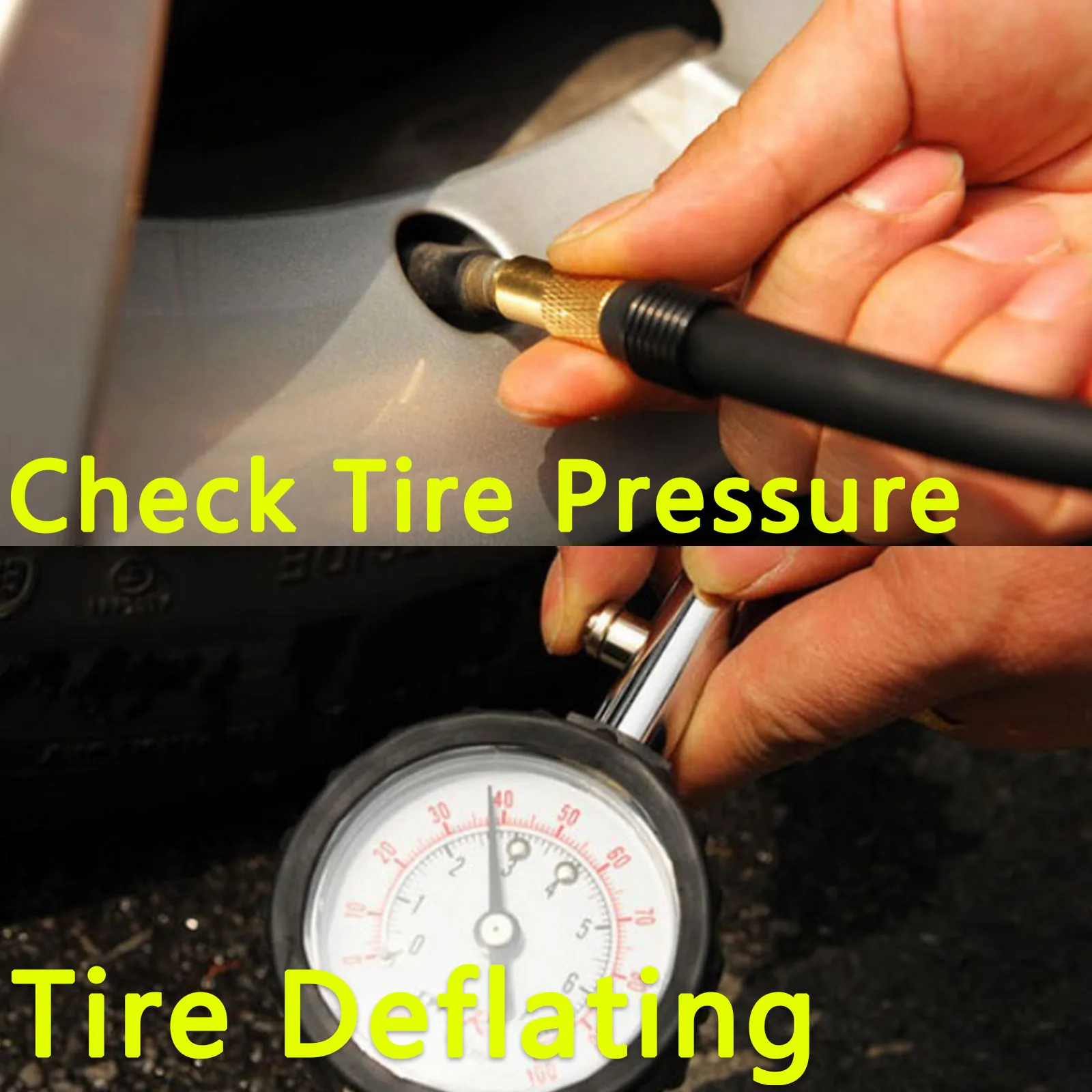 Auto Long Tube Tire pressure gauge meter 0-100Psi High-precision Tyre Air Pressure Tester Monitoring For Car Bike Motorcycle