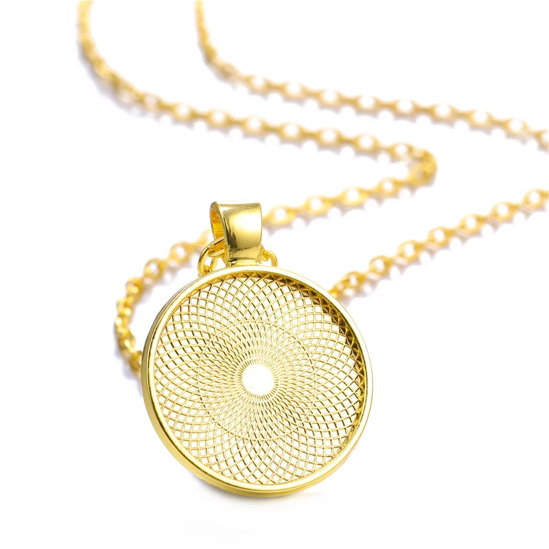5 teile/los 50 cm Kette Anhänger Mit 25mm Cabochon Basis Lünette Liefert Charms Für DIY Halsketten Schmuck, Die Entdeckungen zubehör – Detail 4