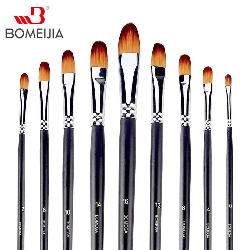 9pcs/set Paint Brush Set Oil Paint Brush Painting Brush For Watercolor,Oil,Acrylic Brush Pen pincel para pintura Art Supplies