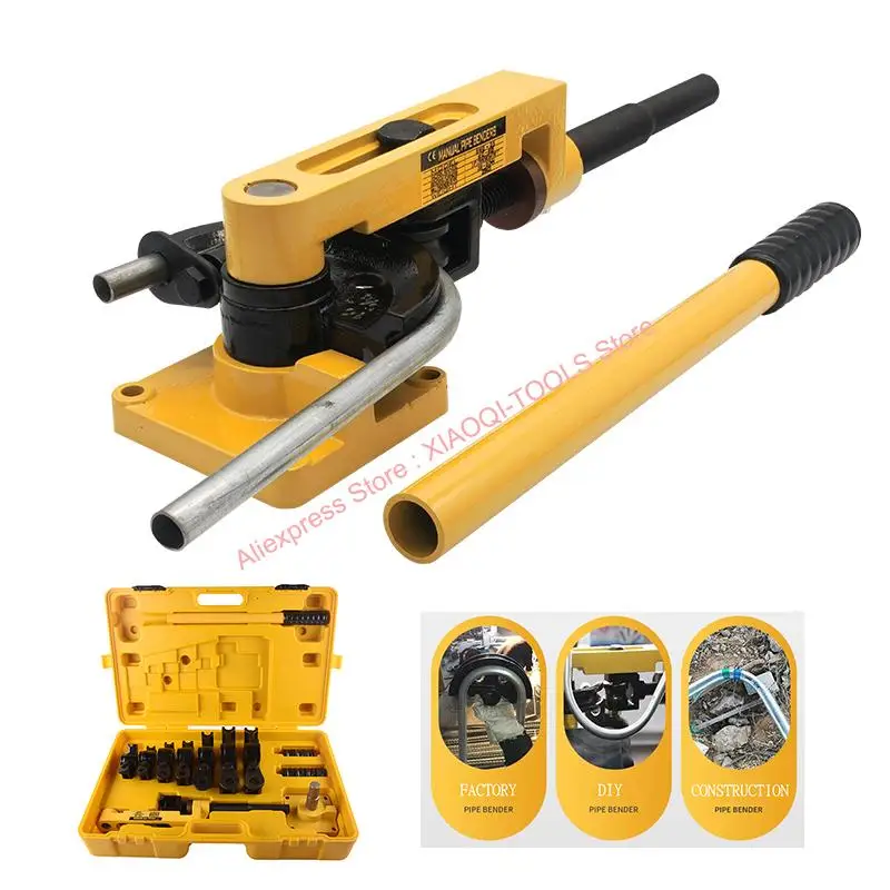 Manual Pipe Bender Hydraulic Tools 0.8-2.0mm Thickness Hand \