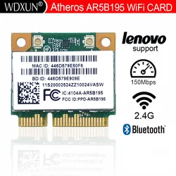 노트북용 Atheros AR5B195 네트워크 카드, 무선 와이파이 네트워크 어댑터, 블루투스 3.0, 2.4G, G480, G580, G780, Y480, Y580, Y570