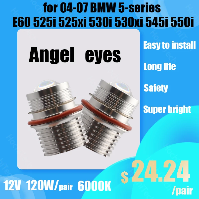 

White 2800LM Ultra Bright No Error 3-year Warraty Day light for 04-07 BMW 1-series E87 pre-LCI LED angel eyes light