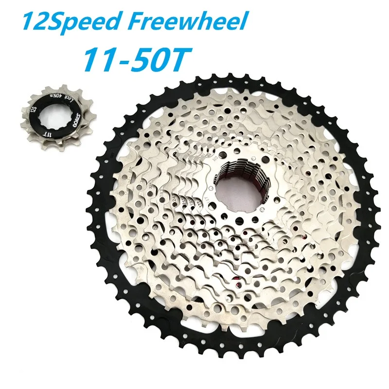 12 Speed Derailleur Set Shift Lever Rear Derailleur 50T Freewheel Prowheel Crankset YBN 12 Speed 116L Chain MTB Mountain Bike