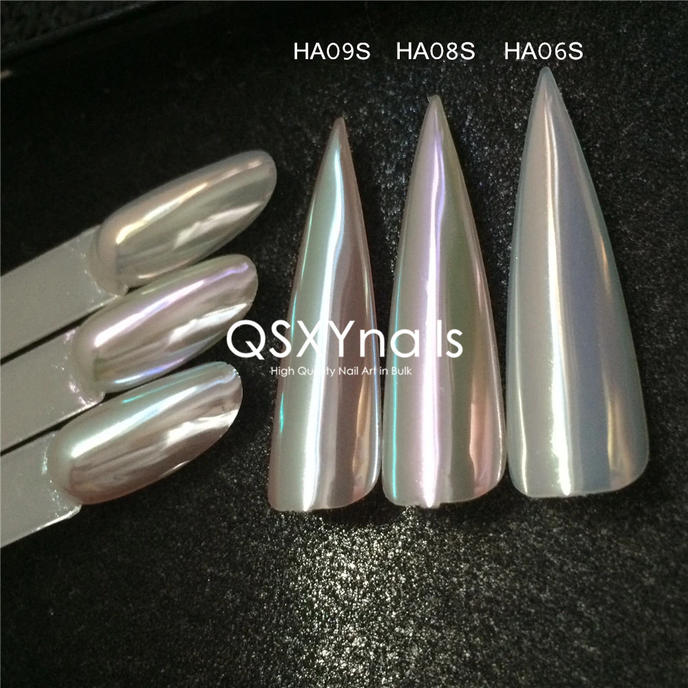 0.5g High Grade Light Color Aurora Powder Mirror Chrome Neon Mermaid Unicorn Pigment Glitter Chrome Smooth Rubbing for Nail Gel