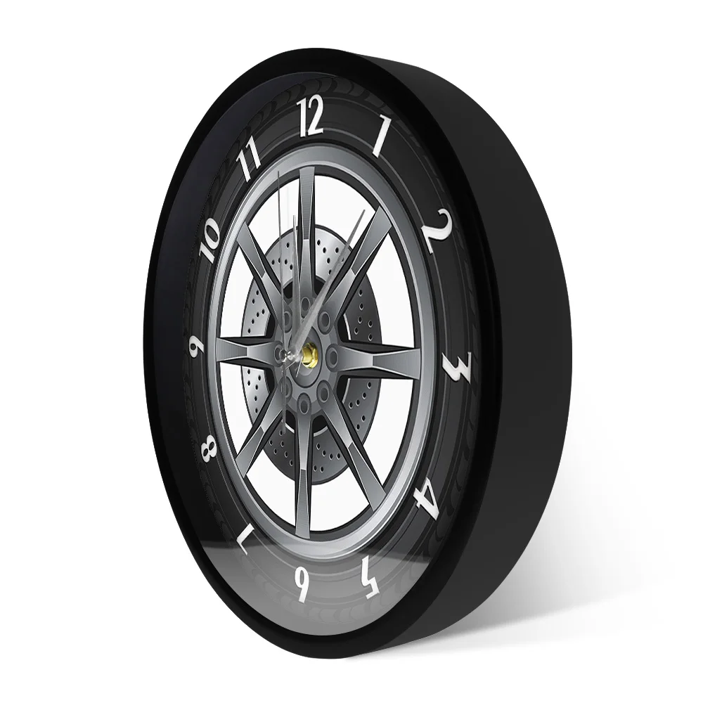Car Service Repair Garage Owner Tire Wheel Custom Car Auto Wall Clock Watch Vintage Cool Mechanic Gift Ideal For Car Workshop