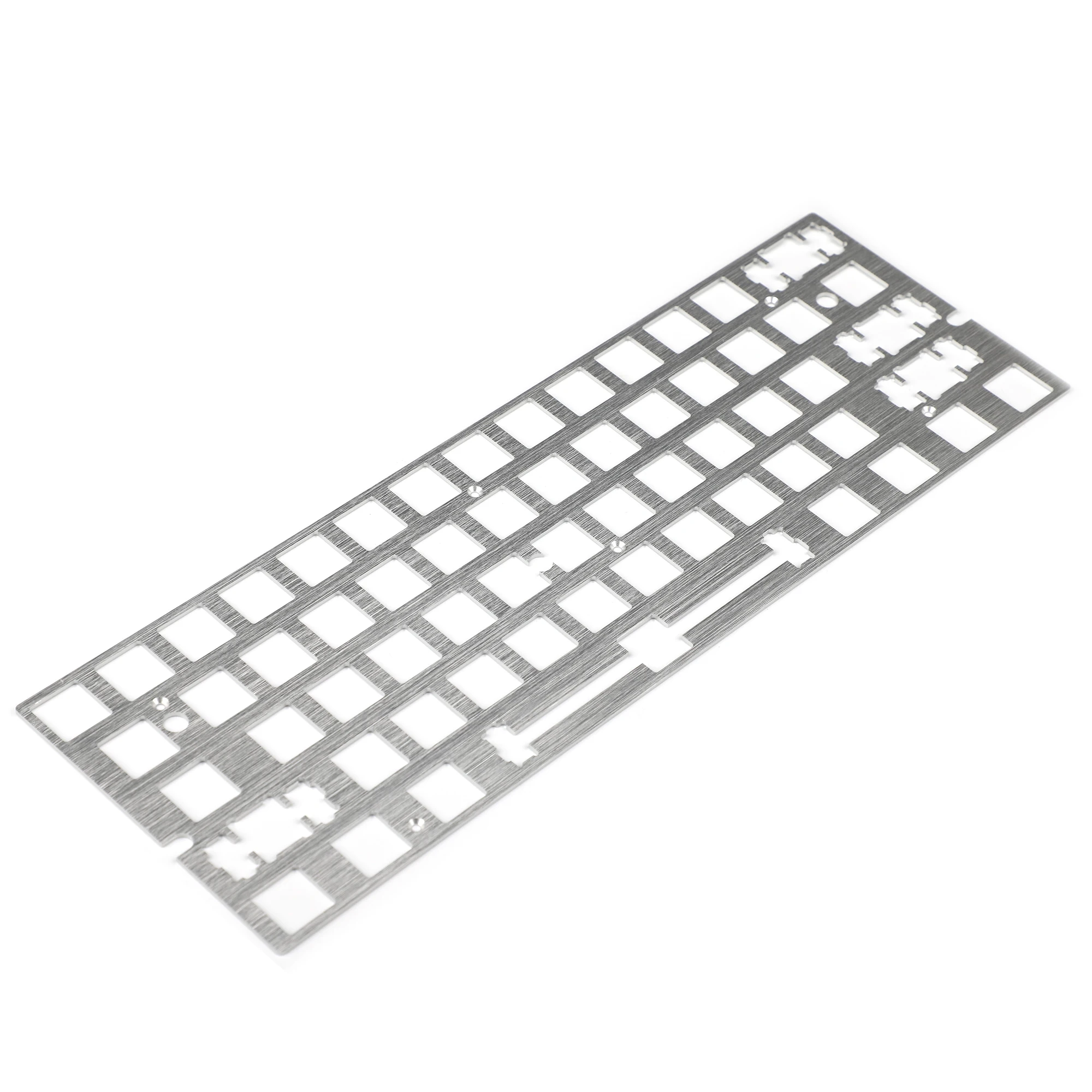 Aluminum Brush Finish Steel Brass ANSI Anodized Positioning Board Plate Plate-mounted Stabilizers For GH60 PCB GK61 Hot Swap PCB