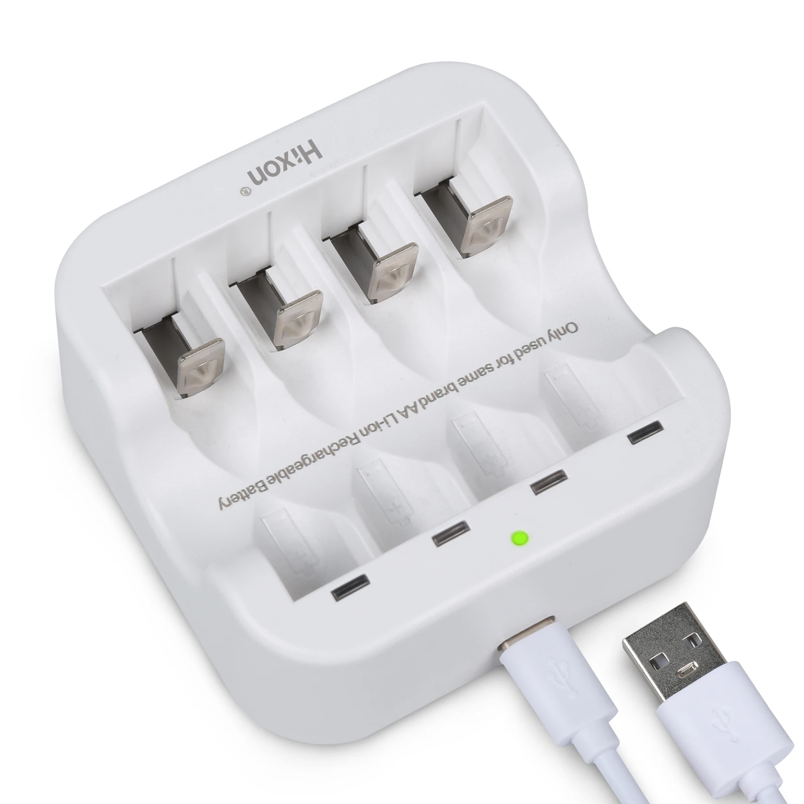 Hixon -- 4 Máy Tính 3500mWh AA 1.5V Li-ion Sạc 4 Khe Cắm Sạc, Cho Chuột Pin Thay Thế