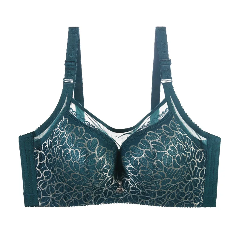 Meizimei Bra untuk Wanita Musim Panas Plus Ukuran Besar Wanita Super Tipis Push Up Bralette Gather Lace Crop Top Bh Sexy Brassiere Girl