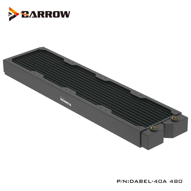 

Barrow 120mmx4 Copper 40MM Thick Radiator,G1/4*2 480MM Suitable 12CM Series Computer Fan Heatsink ,Dabel-40a 480