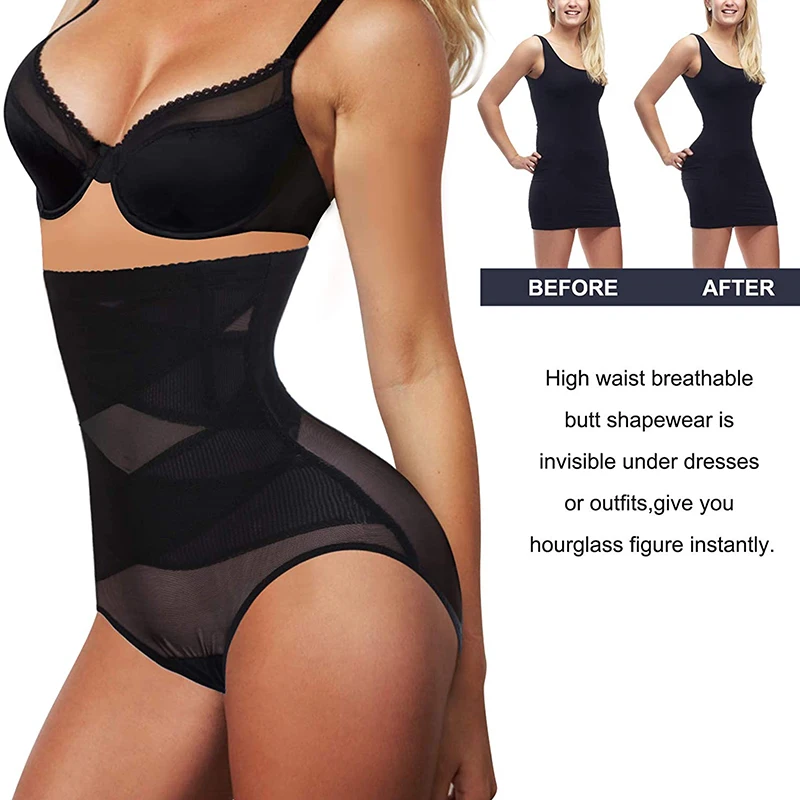 Faja Shapewear High Waist Tummy Control Panties for Women Slimming Body Shaper Butt Lifter Underwear Brief Waist Shaper