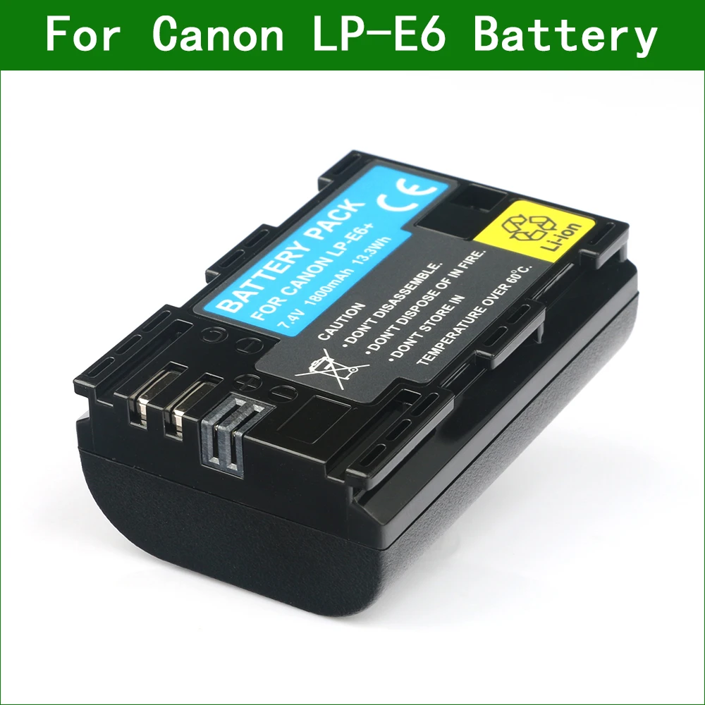 LP-E6 LP-E6N Camera Pin + Bộ Sạc Dành Cho Canon EOS 5DS R, 5D Mark IV, 6D Mark II, XC10, XC15