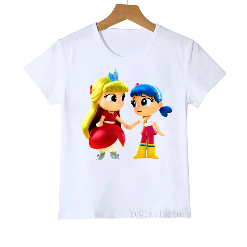 Cute Kids Tshirt Cartoon True And The Rainbow Kingdom T Shirt Baby Girls Lovely Tees Summer 2021 White Teen Youth T-Shirt Top