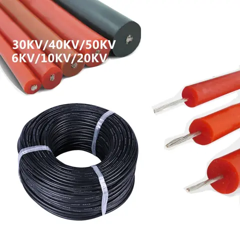주석 도금 구리 와이어 UL3239 실리콘 고전압 와이어 케이블 6KV 10KV 20KV 28 26 24 22awg 20awg 18awg 16awg 고온 150 °