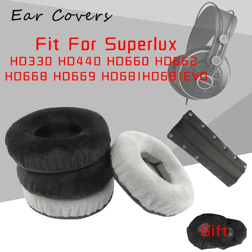 Auricolari per Superlux HD681 HD681EVO HD681B HD662 HD668 HD669 HD330 HD440 HD660 cuffie auricolari di ricambio