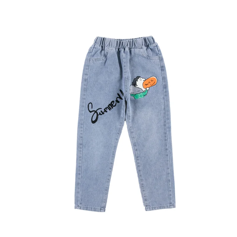 Girls pants spring and autumn 2023 new autumn style ocean tide little girl trousers Korean version of the aged children's jeans