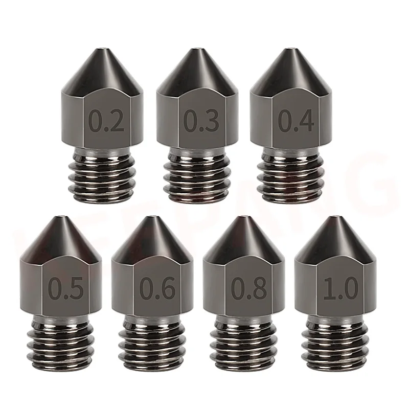 0.2-1.0 0.4MM MK8 Nozzle Super Hard Steel Mold Corrosion-Resistant Extruder Nozzles upgrade for a8 a6 CR-10 Ender-3 3d printers