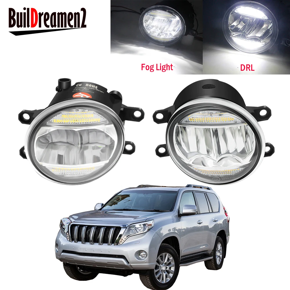 

Car Fog Light Assembly LED Daytime Running Lamp DRL 30W 8000LM 12V For Toyota Land Cruiser Prado J150 2009 2010 2011 2012 2013