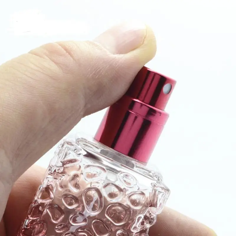 Water Cube Design Empty Perfume Bottles 50ml Atomizer Spray Glass Refillable Bottle Spray Scent Case LX7692