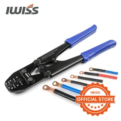 IWISS IWS-5100A/5200A/8200A Battery Lugs and Open Barrel Connector Crimping Tools works Hand Crimping Plier Crimp OT/SC Terminal