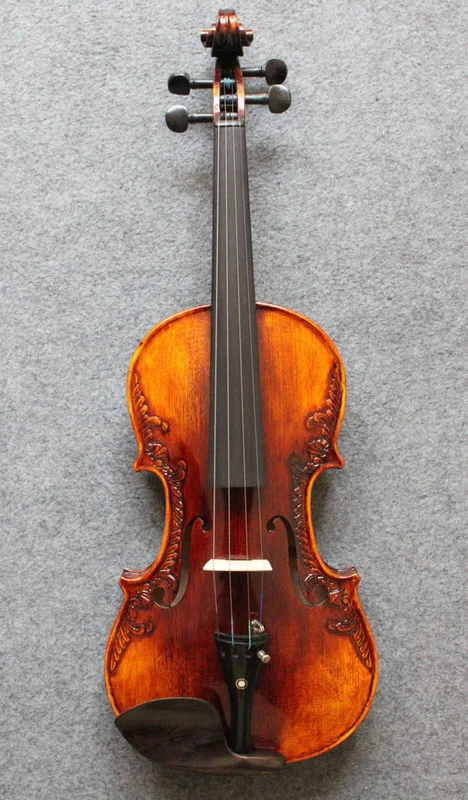 NAOMI 4/4 Full Size Stradivarius Violin Vintage Baroque Violin Handmade TOP Spruce Back Flamed Maple Concert Level Fiddle