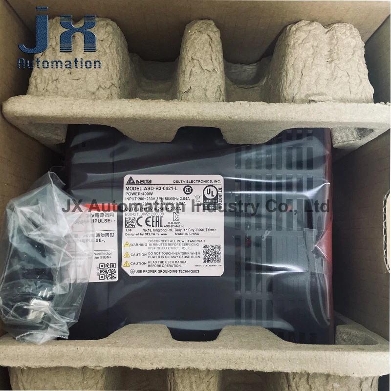 100% جديد معيار نظام سيرفو B3 سلسلة ASD-B3-0421-L 400 واط 220 فولت محرك سيرفو يعمل بالتيار المتردد محرك لأدوات الآلات