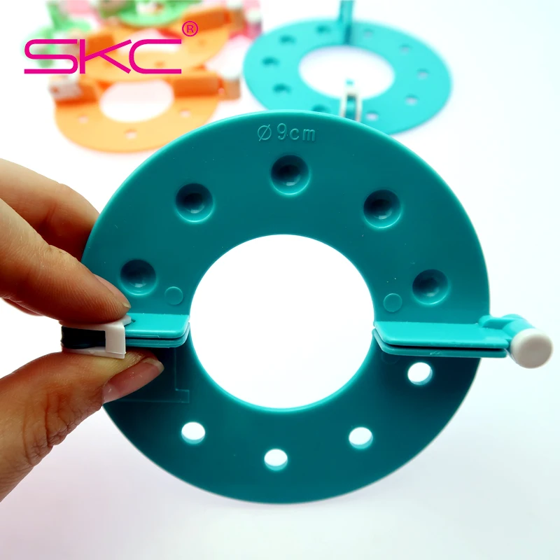 SKC Pom Pom Maker Set Plastic Pompom Maker Clover Fluff Ball Weaver Needle Craft Knitting Tool DIY Sewing Tools 8pcs/set