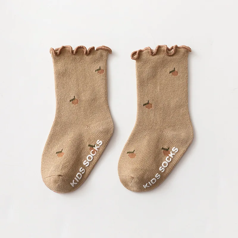 3 Pairs/lot Children\'s Socks Solid Autumn Spring Boy Anti Slip Newborn Baby Socks Cotton Infant Socks for Girls Boys Floor Socks