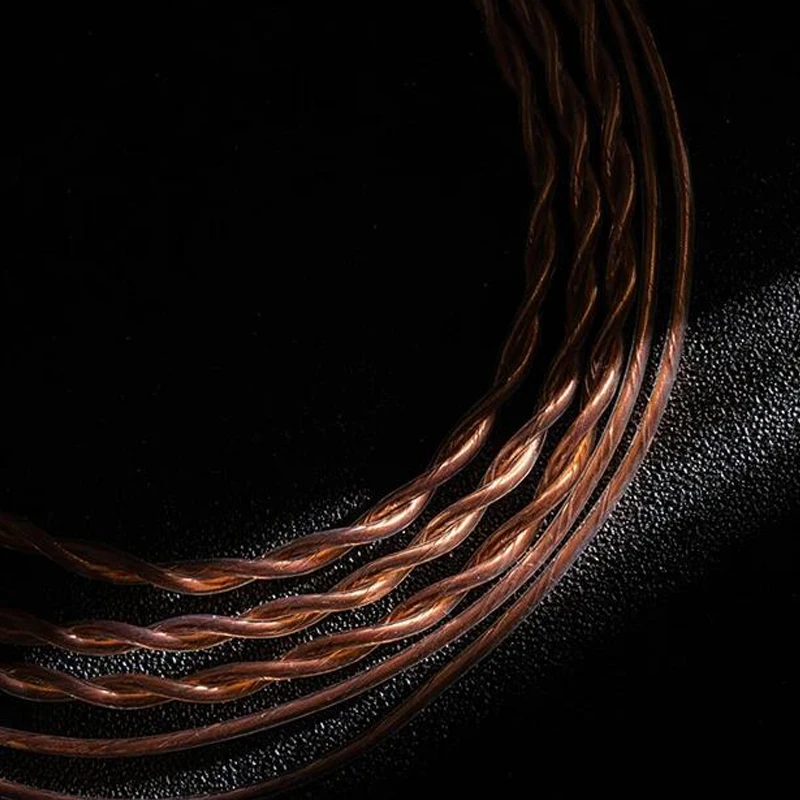 Moondrop PCC 同軸 OCC 銅線 6N 純粋な単結晶銅プロフェッショナル交換可能ケーブル